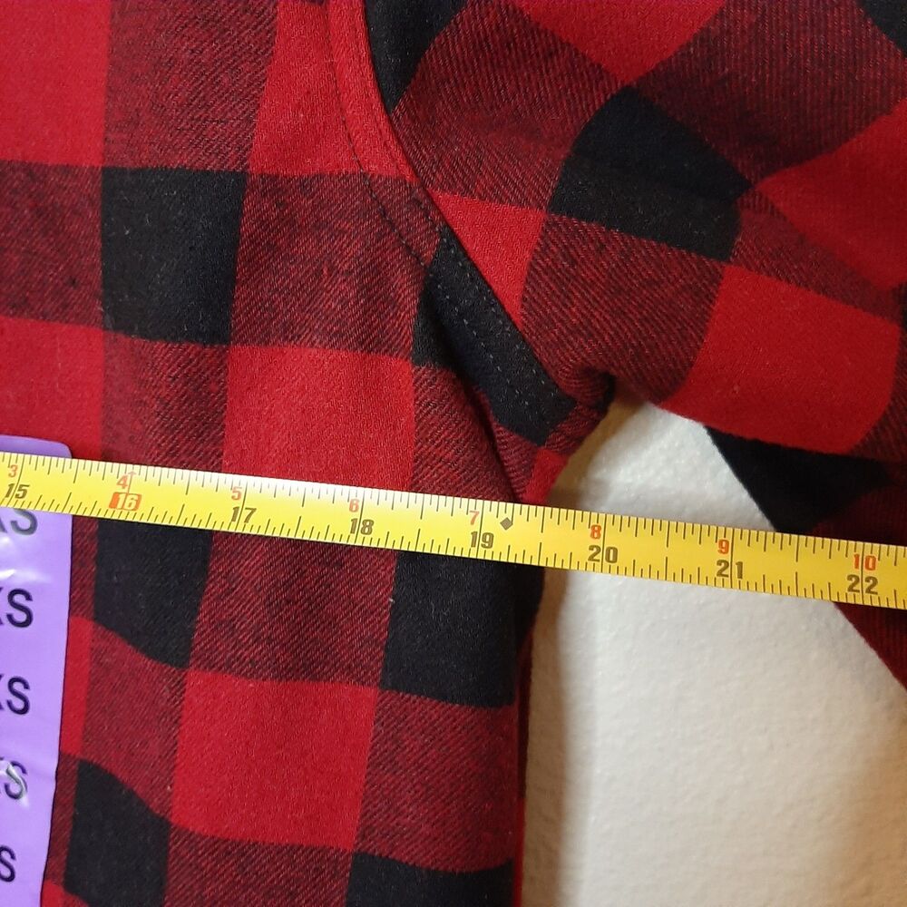 NEW Orvis Pinnacle Shirt Jacket Red Women XS Fleece Lined Shacket Buffalo Plaid - Picture 4 of 12